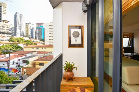 varanda quarto de kitnet/studio à venda com 1 quarto, 33m² em Jardim das Bandeiras, São Paulo