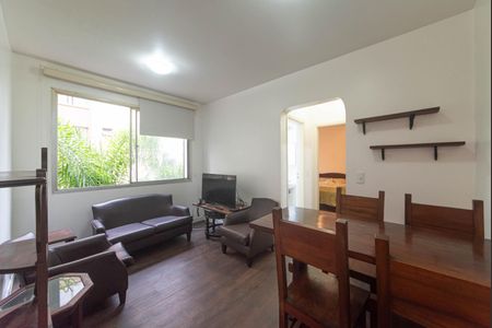 Sala de apartamento para alugar com 1 quarto, 32m² em Brooklin, São Paulo