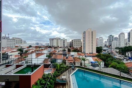 Vista da Sala de kitnet/studio para alugar com 1 quarto, 31m² em Pompeia, São Paulo