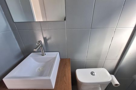 Banheiro de apartamento à venda com 2 quartos, 48m² em Vila Palmares, Santo André