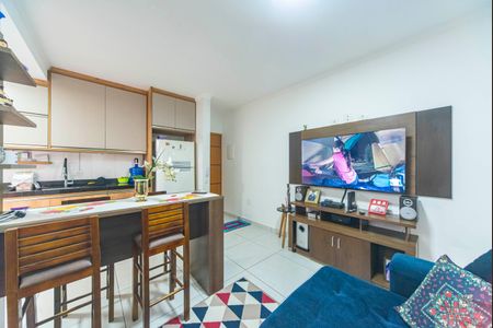 Sala de apartamento para alugar com 2 quartos, 60m² em Vila Floresta, Santo André