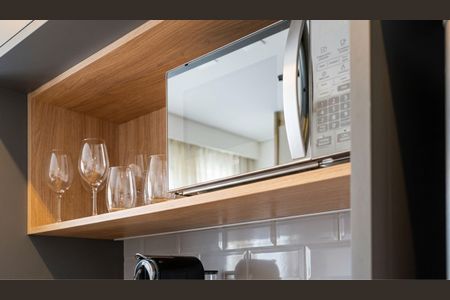 Cozinha de kitnet/studio à venda com 1 quarto, 20m² em Santo Amaro, São Paulo