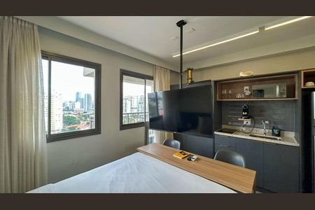 Sala - Quarto de kitnet/studio à venda com 1 quarto, 20m² em Santo Amaro, São Paulo