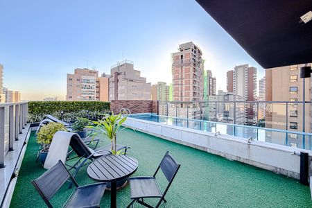Studio para alugar com 25m², 1 quarto e sem vaga Studio para alugar com 25m², 1 quarto e sem vagaÁrea comum - Piscina