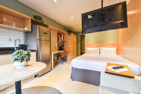 Studio para alugar com 25m², 1 quarto e sem vaga Studio para alugar com 25m², 1 quarto e sem vagaStudio