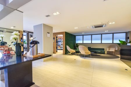Studio para alugar com 25m², 1 quarto e sem vaga Studio para alugar com 25m², 1 quarto e sem vagaHall social