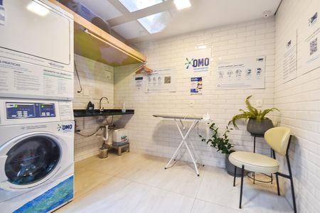 Studio para alugar com 25m², 1 quarto e sem vaga Studio para alugar com 25m², 1 quarto e sem vagaLavanderia