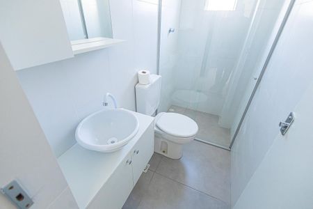 banheiro de apartamento para alugar com 1 quarto, 33m² em São Gabriel, Belo Horizonte