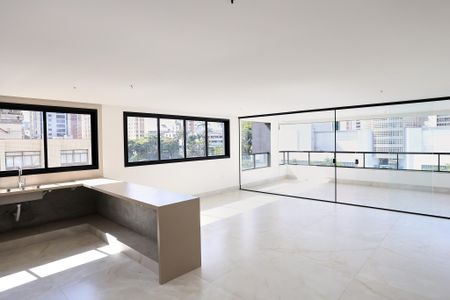 Sala/Cozinha de apartamento à venda com 4 quartos, 182m² em Centro, Belo Horizonte