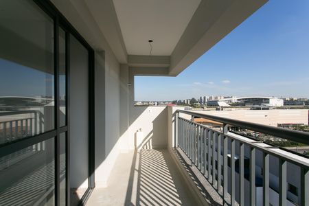 Varanda da Sala  de apartamento à venda com 2 quartos, 42m² em Cidade Antônio Estêvão de Carvalho, São Paulo