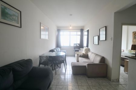 Sala de apartamento para alugar com 1 quarto, 50m² em Barra Funda, Guarujá