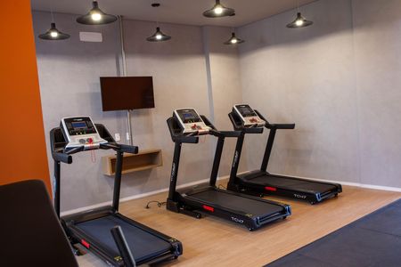 Studio para alugar com 25m², 1 quarto e sem vaga Studio para alugar com 25m², 1 quarto e sem vagaÁrea comum - Academia
