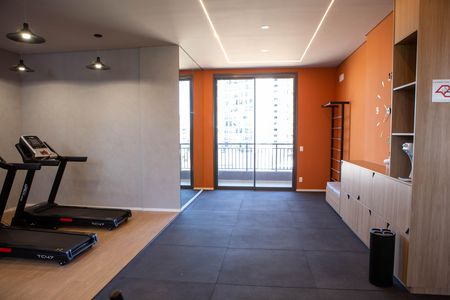 Studio para alugar com 25m², 1 quarto e sem vaga Studio para alugar com 25m², 1 quarto e sem vagaÁrea comum - Academia
