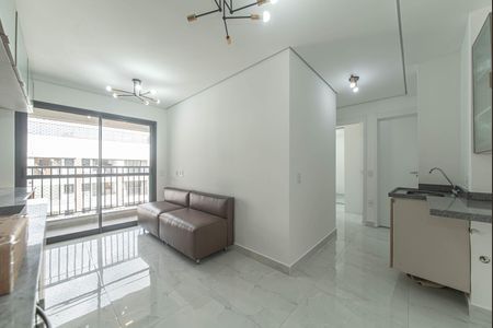 Sala - Cozinha Integrada de apartamento para alugar com 2 quartos, 48m² em Vila Cordeiro, São Paulo