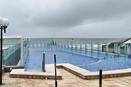 Área comum - Piscina de apartamento para alugar com 3 quartos, 132m² em Canto do Forte, Praia Grande