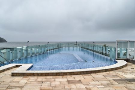 Área comum - Piscina de apartamento para alugar com 3 quartos, 132m² em Canto do Forte, Praia Grande