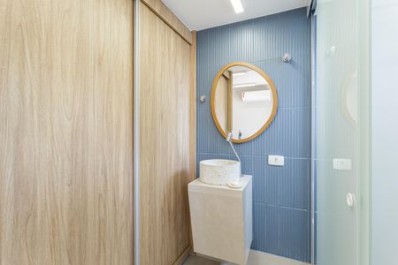 Studio para alugar com 30m², 1 quarto e sem vaga Studio para alugar com 30m², 1 quarto e sem vagaBanheiro
