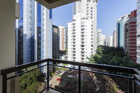 Varanda da Sala de apartamento para alugar com 1 quarto, 45m² em Itaim Bibi, São Paulo