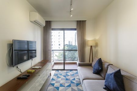 Sala de apartamento para alugar com 1 quarto, 45m² em Itaim Bibi, São Paulo