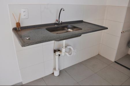 Apartamento para alugar com 40m², 2 quartos e sem vaga Apartamento para alugar com 40m², 2 quartos e sem vagaDetalhe - Cozinha Americana