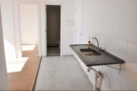 Apartamento para alugar com 40m², 2 quartos e sem vaga Apartamento para alugar com 40m², 2 quartos e sem vagaDetalhe - Cozinha Americana