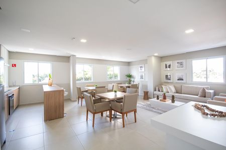 Apartamento para alugar com 47m², 2 quartos e 1 vaga Apartamento para alugar com 47m², 2 quartos e 1 vagaÁrea comum - Salão de festas