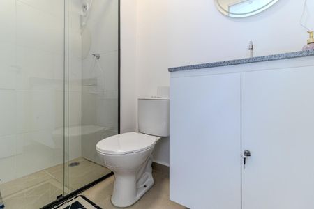 Studio para alugar com 25m², 1 quarto e sem vaga Studio para alugar com 25m², 1 quarto e sem vagaBanheiro