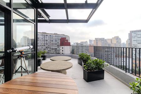 Studio para alugar com 25m², 1 quarto e sem vaga Studio para alugar com 25m², 1 quarto e sem vagaTerraço