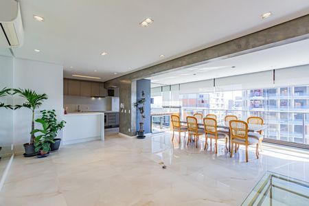 Sala/Cozinha de apartamento para alugar com 2 quartos, 100m² em Campo Belo, São Paulo