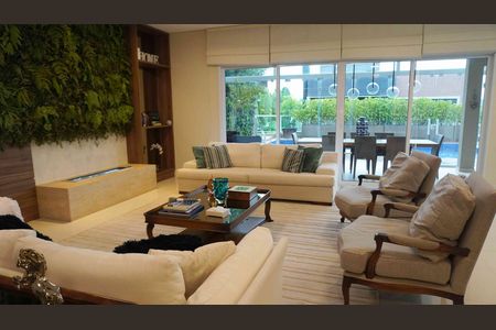 Sala Estar de casa de condomínio à venda com 4 quartos, 485m² em Residencial Tambore Iii, Santana de Parnaíba