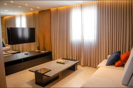 Sala de apartamento para alugar com 2 quartos, 55m² em Jardim Goiás, Goiânia