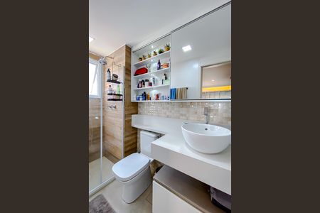 Banheiro da Suíte de apartamento para alugar com 2 quartos, 61m² em Brás, São Paulo