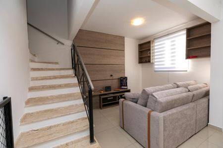 SALA DE TV de casa de condomínio para alugar com 3 quartos, 102m² em Fazenda Santa Cândida, Campinas