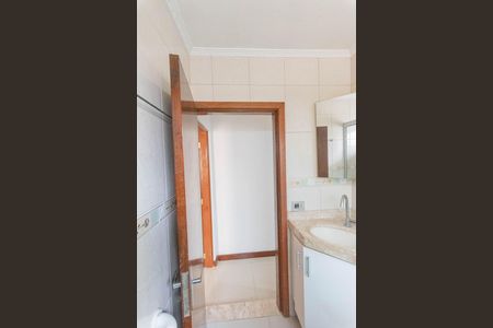 Banheiro da Suíte de casa de condomínio à venda com 3 quartos, 70m² em Jardim Regina, Campinas