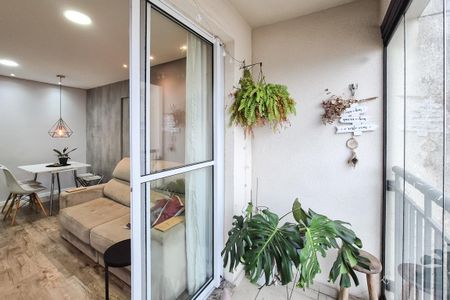 Varanda da Sala de apartamento para alugar com 1 quarto, 42m² em Jardim Olavo Bilac, São Bernardo do Campo