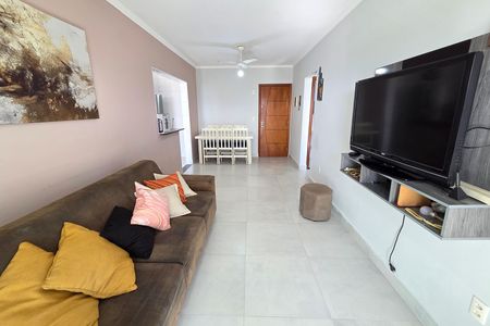 Sala de apartamento para alugar com 1 quarto, 52m² em Vila Tupi, Praia Grande
