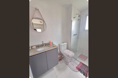 Banheiro - Suíte de apartamento para alugar com 1 quarto, 53m² em Vila Azevedo, São Paulo