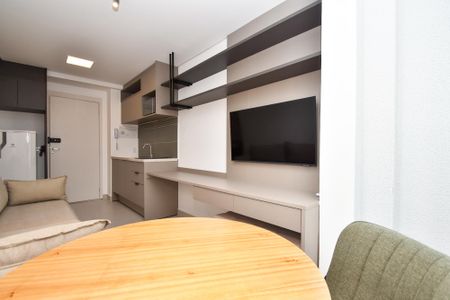 varanda Sala de jantar de kitnet/studio para alugar com 1 quarto, 27m² em Pinheiros, São Paulo