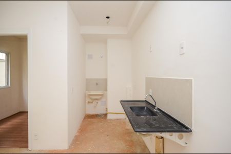 Cozinha de apartamento à venda com 2 quartos, 40m² em Parque Nações Unidas, São Paulo