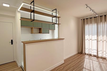 Sala de apartamento para alugar com 2 quartos, 51m² em Morro Nova Cintra, Santos
