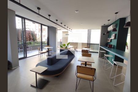 Studio para alugar com 28m², 1 quarto e sem vaga Studio para alugar com 28m², 1 quarto e sem vagaÁrea comum - Salão de festas