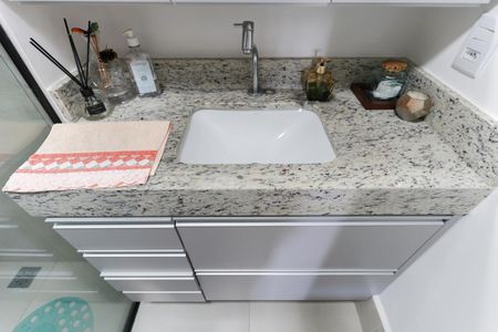 Apartamento à venda com 39m², 1 quarto e 1 vaga Apartamento à venda com 39m², 1 quarto e 1 vagaBanheiro da suíte