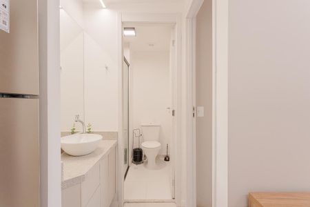 Apartamento para alugar com 28m², 1 quarto e sem vaga Apartamento para alugar com 28m², 1 quarto e sem vagaBanheiro