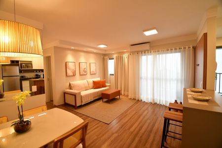 Sala de apartamento para alugar com 2 quartos, 66m² em Mansões Santo Antônio, Campinas