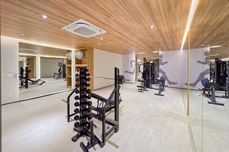 Studio para alugar com 25m², 1 quarto e sem vaga Studio para alugar com 25m², 1 quarto e sem vagaAcademia