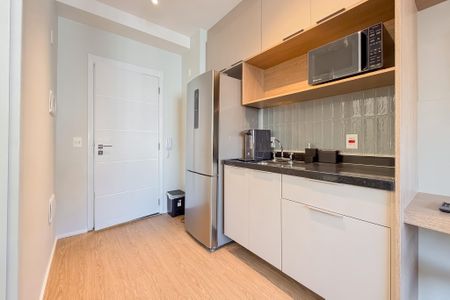 Cozinha de kitnet/studio para alugar com 1 quarto, 25m² em Vila Mariana, São Paulo
