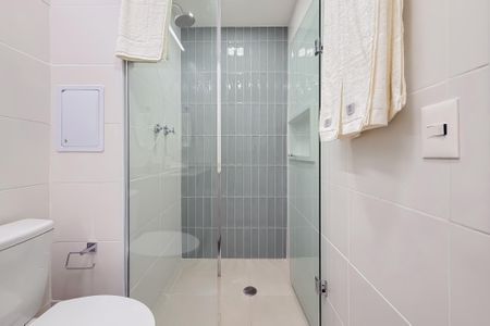 Studio para alugar com 25m², 1 quarto e sem vaga Studio para alugar com 25m², 1 quarto e sem vagaBanheiro