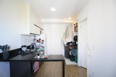 Sala e Cozinha de apartamento para alugar com 1 quarto, 24m² em Paraíso do Morumbi, São Paulo