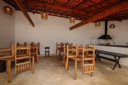 Apartamento para alugar com 38m², 1 quarto e 2 vagas Apartamento para alugar com 38m², 1 quarto e 2 vagasÁrea comum - Churrasqueira