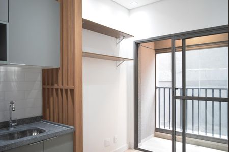 Sala/Cozinha Integrados de apartamento para alugar com 1 quarto, 26m² em Pinheiros, São Paulo